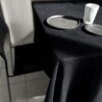 Linen Tablecloth Lin Brut Black LINFIN Maastricht