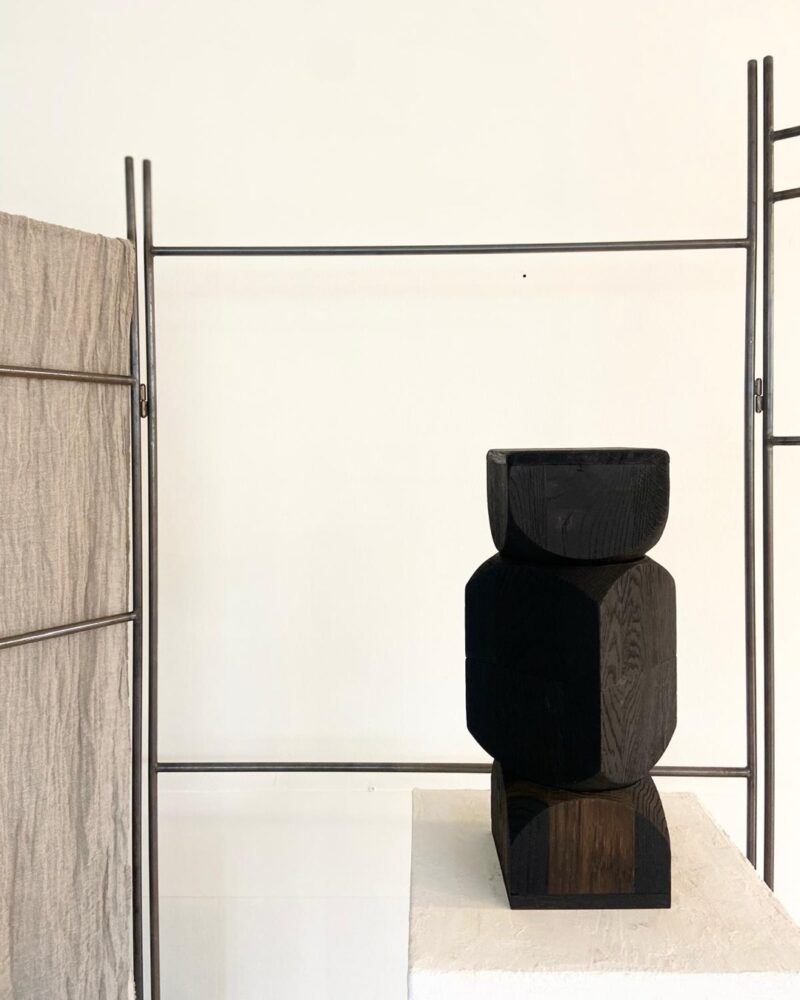 Blackened Oak Sculpture by LINFIN Maastricht